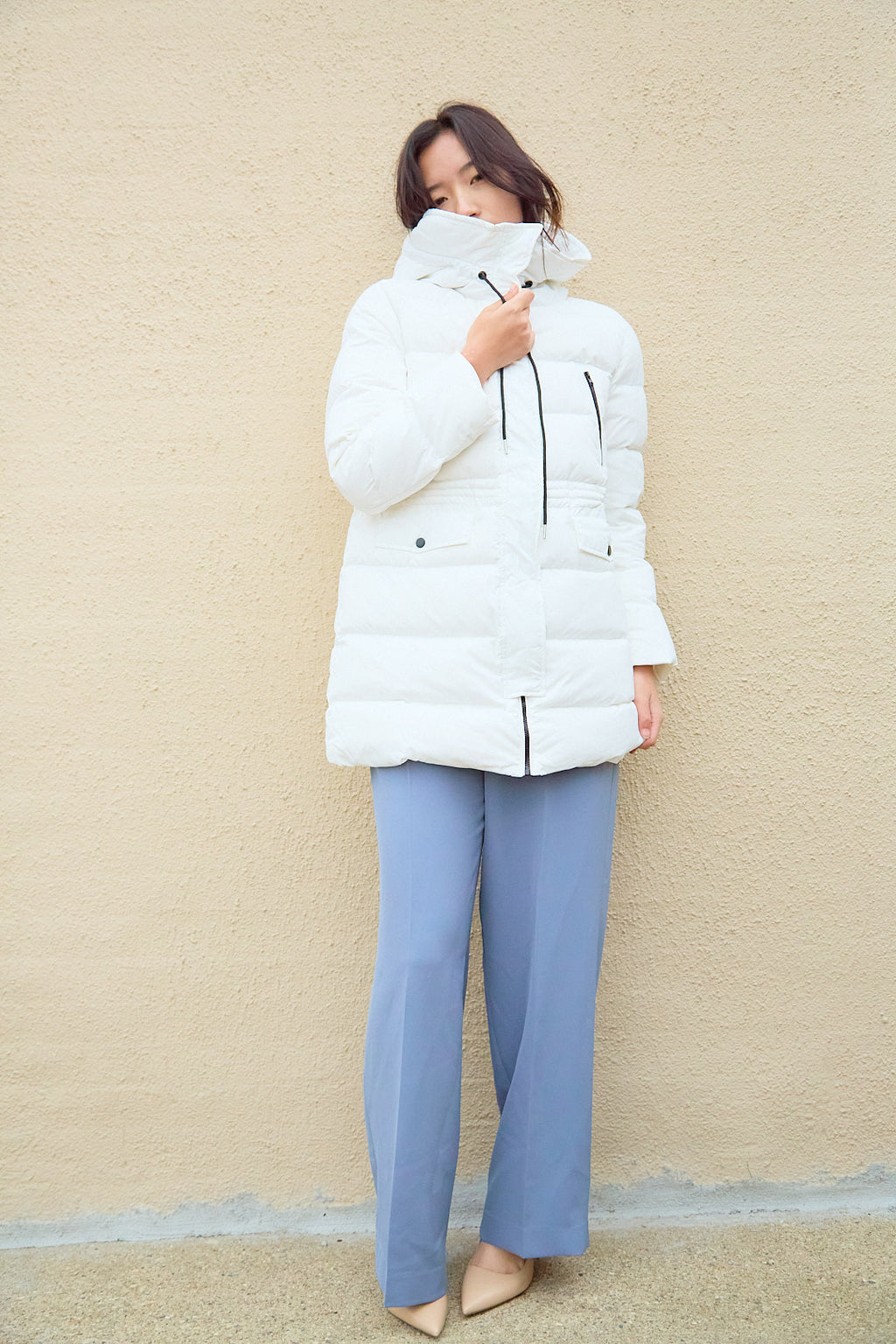 ZIDA Women’s Long Winter Puffer Coat – Insulated Hooded Jacket with Full-Length Warmth & Modern Design