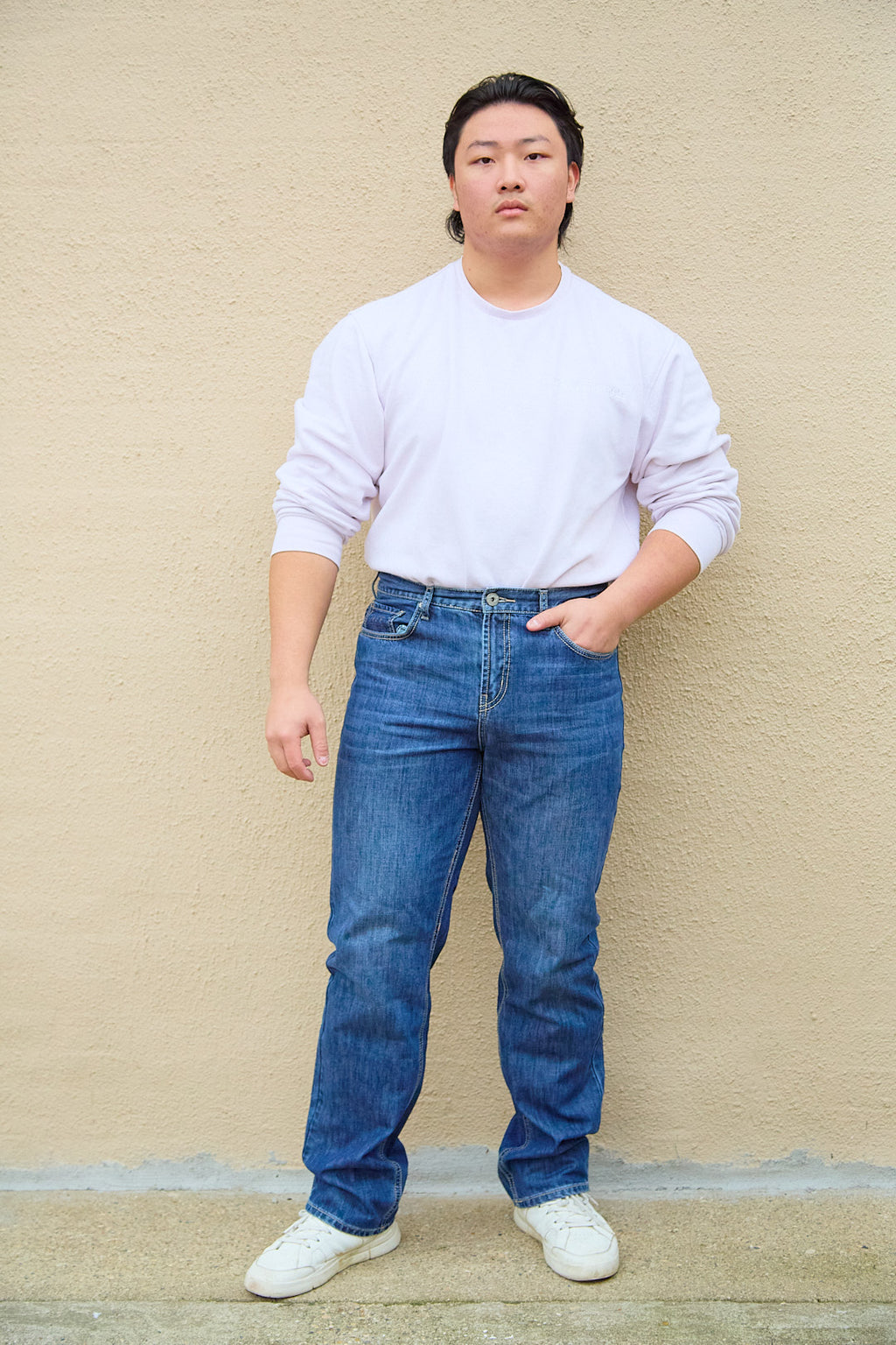 ZIDA Men’s Classic Straight-Leg Denim Jeans – Everyday Stretch Comfort Fit